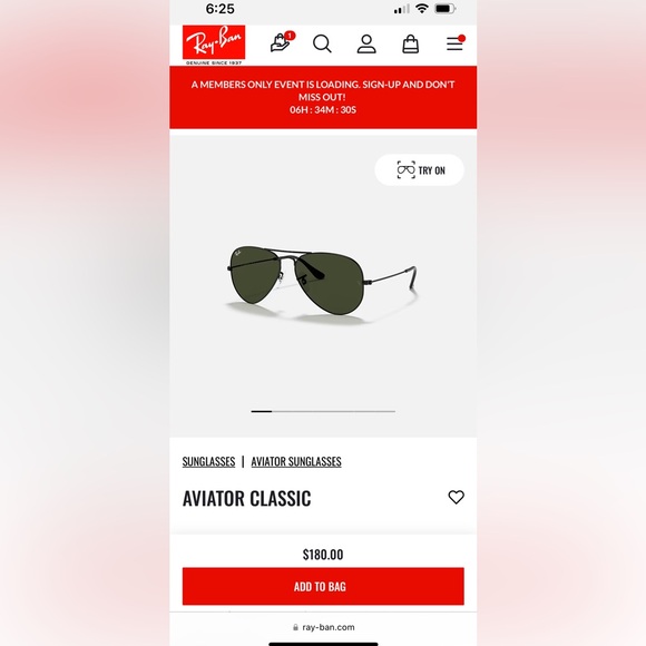 Ray-Ban Sunglasses - Aviator Large Metal - Picture 6 of 6